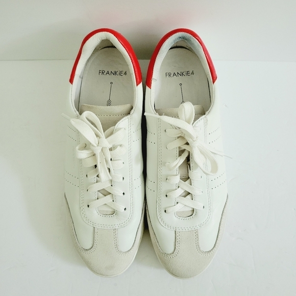Frankie 4 Drew White Leather Sneakers, Size 9 - Picture 4 of 7